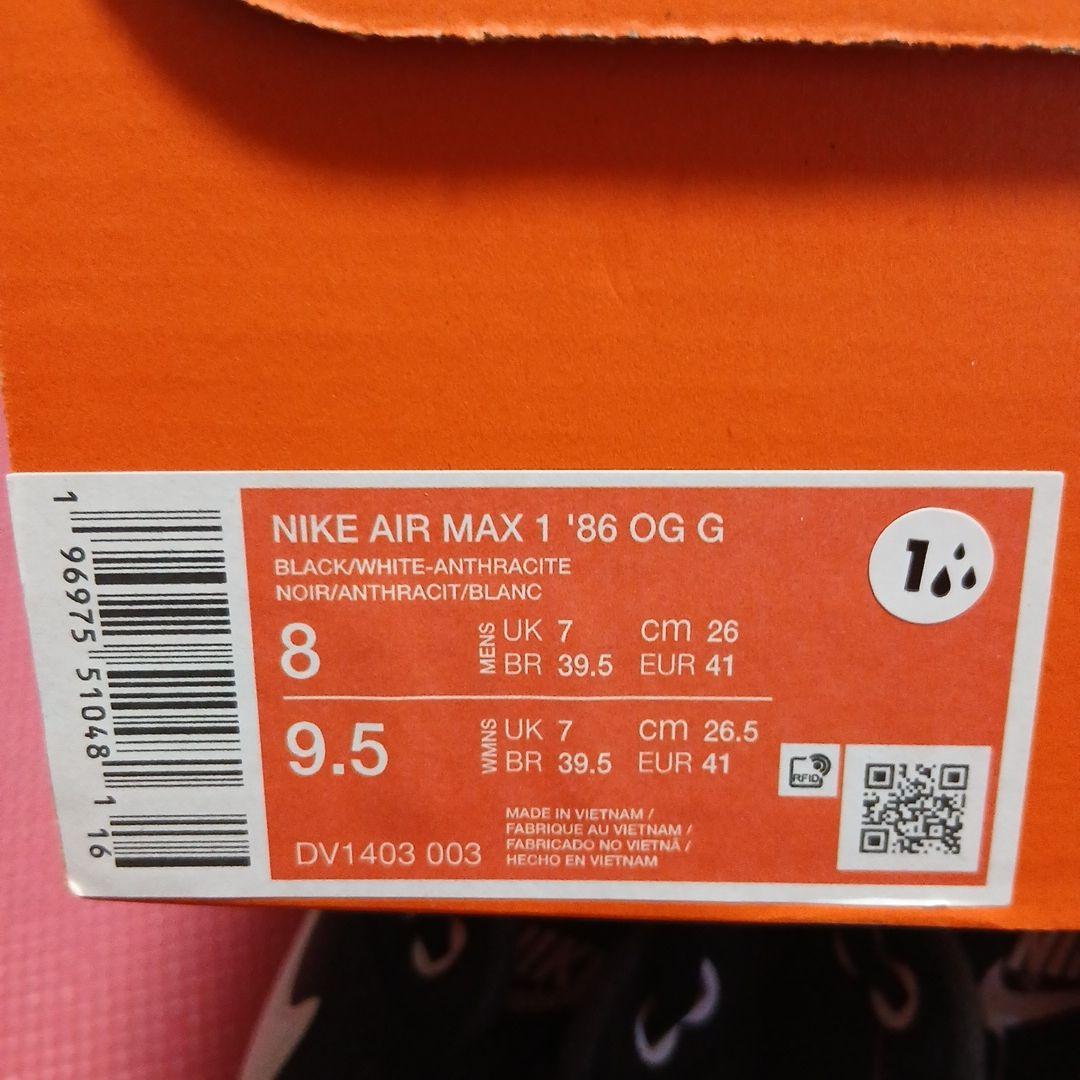 ナイキ NIKE GOLF AIR MAX 1 '86 OG G 26.0cm