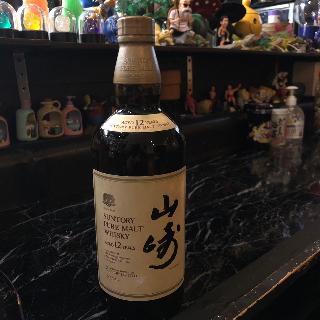 希少　サントリー山崎12年　向獅子ラベル　ピュアモルトウイスキー