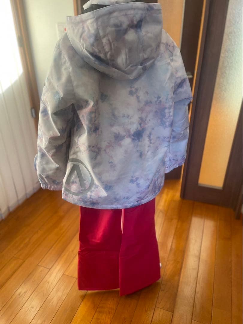 スキーウェアセット ホワイト・ピンク 160