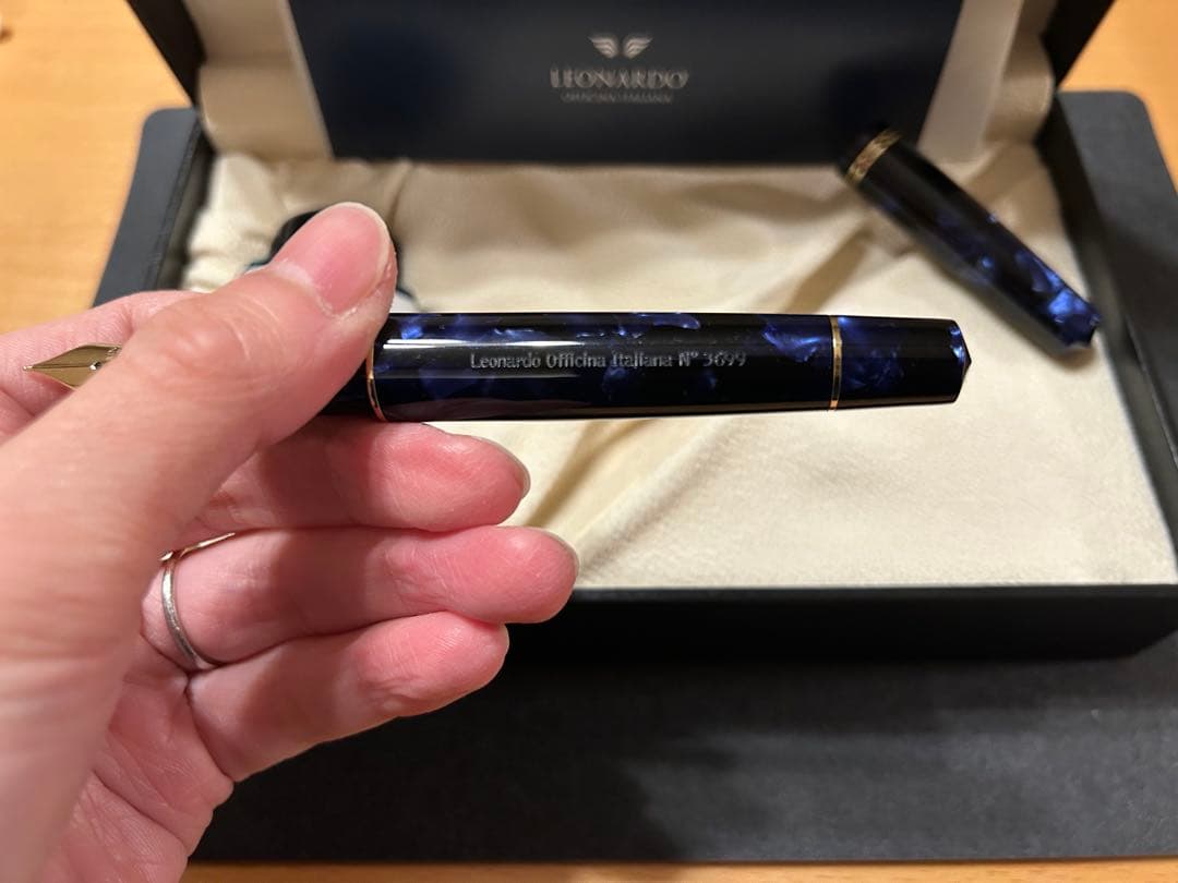 本日最終値下げ！！レオナルド万年筆 モーメントゼロ14k