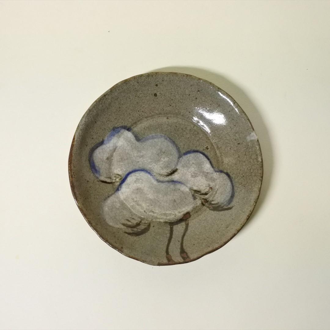 明治時代　犬山焼　銘々皿　菓子皿　６枚組　骨董品　アンティーク　d