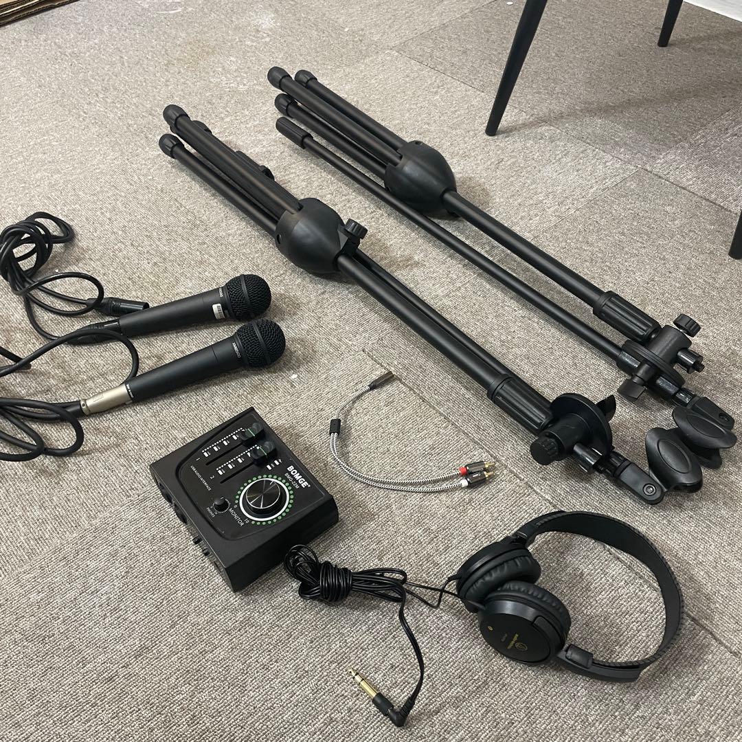 XM8500 2本/マイクスタンド/オーディオ インターフェイス フルセット