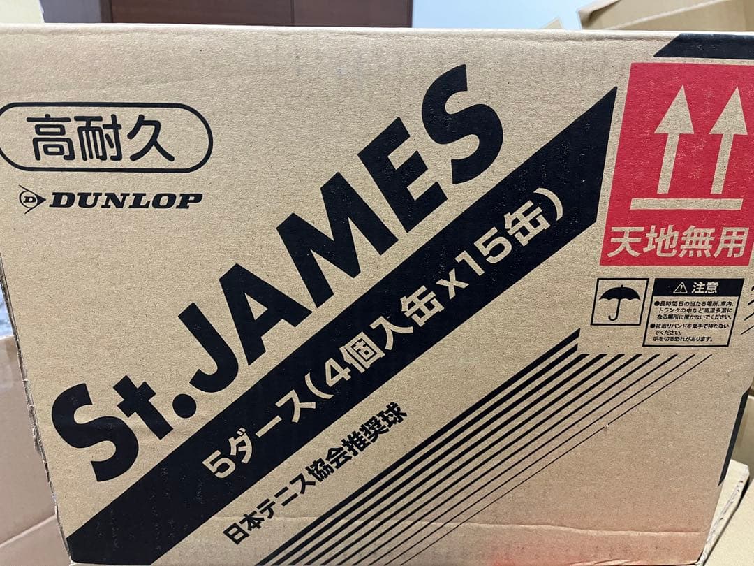 DUNLOP硬式 テニス ボール St.JAMES 4球入×15缶(60球)