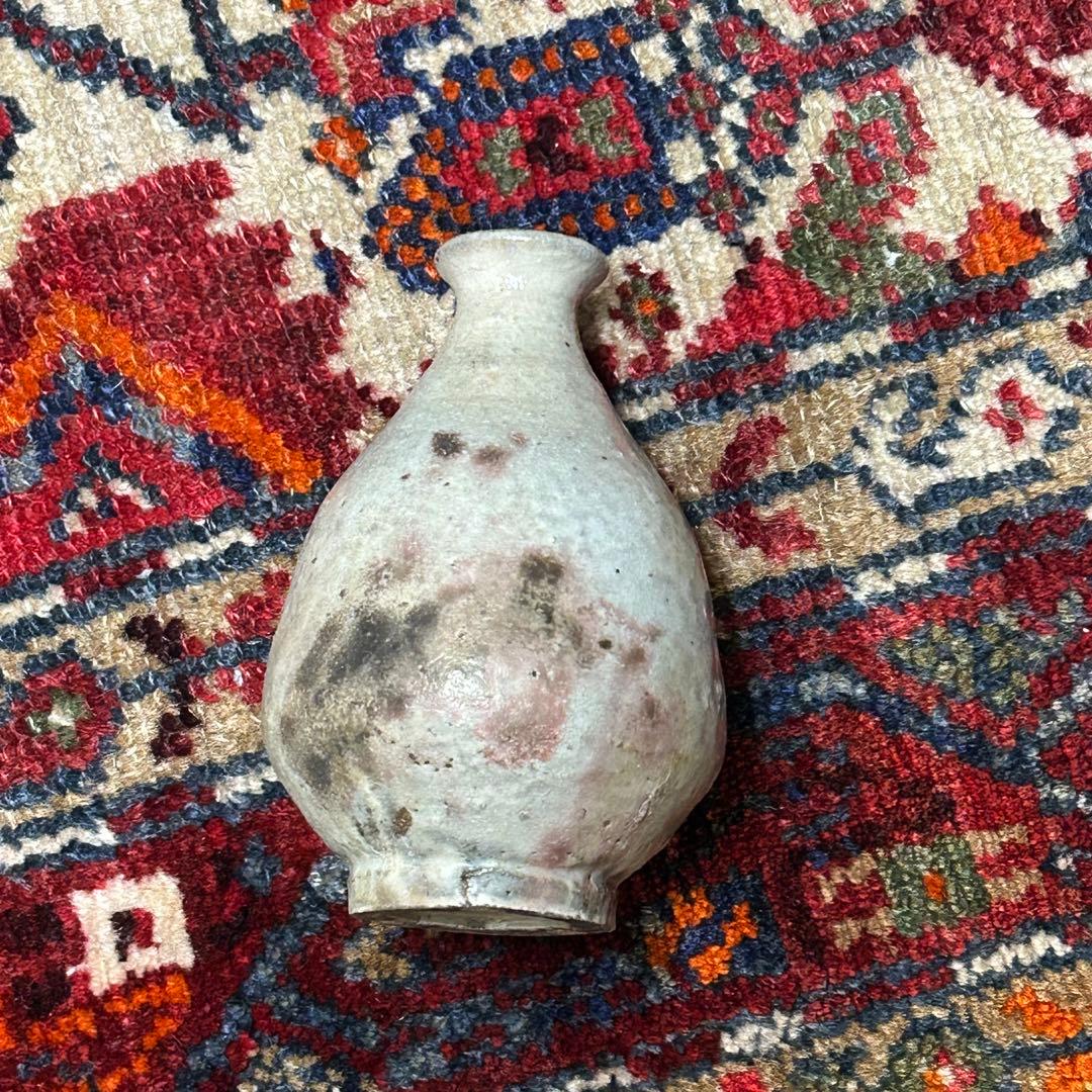 大吉さん　泥牛作品　粉引徳利