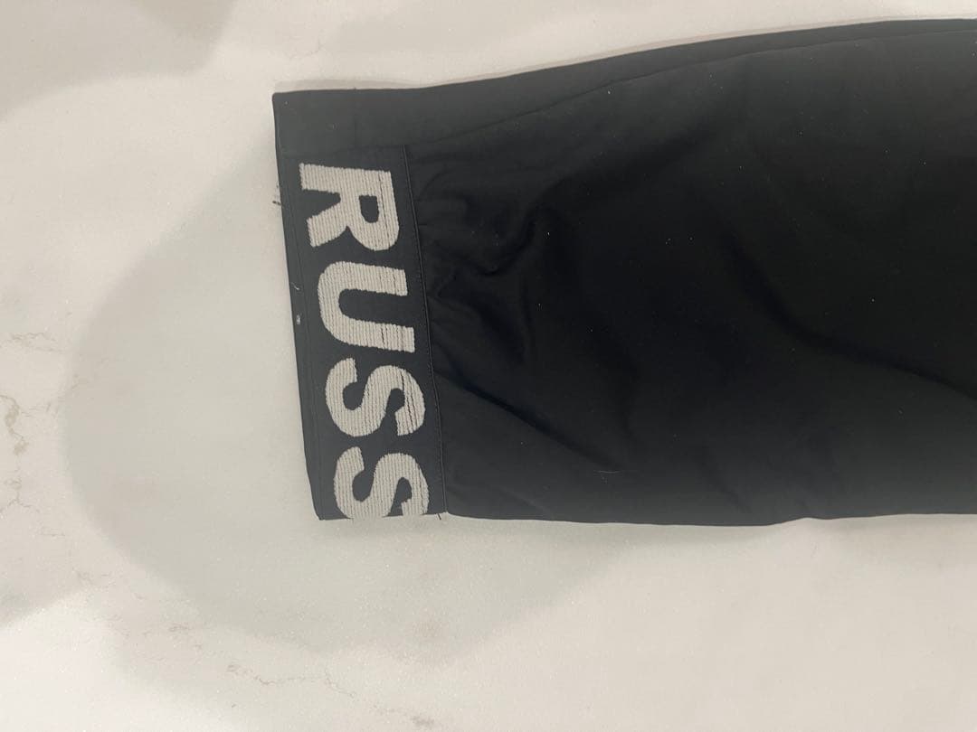 Russeluno ブラックジョガーパンツ