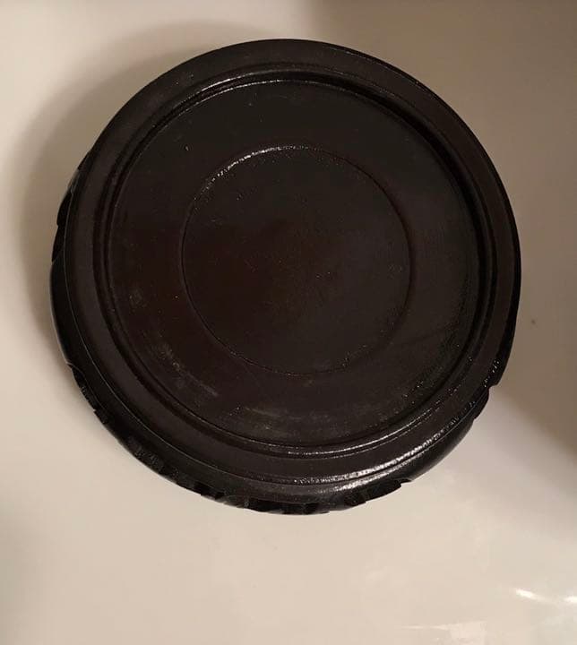 花瓶　七宝焼花瓶　台座付き