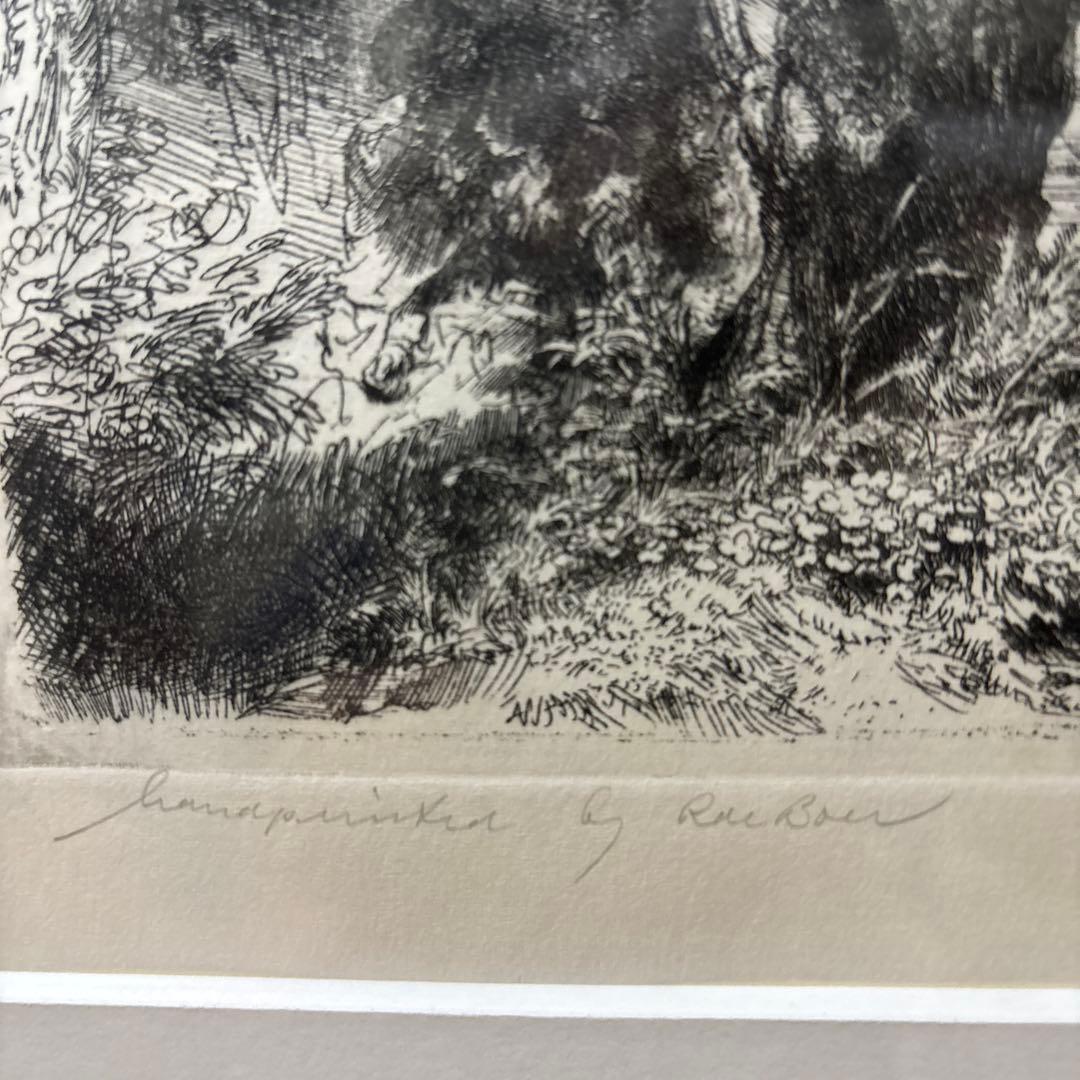 レンブラント銅版画復刻版「オンバル」