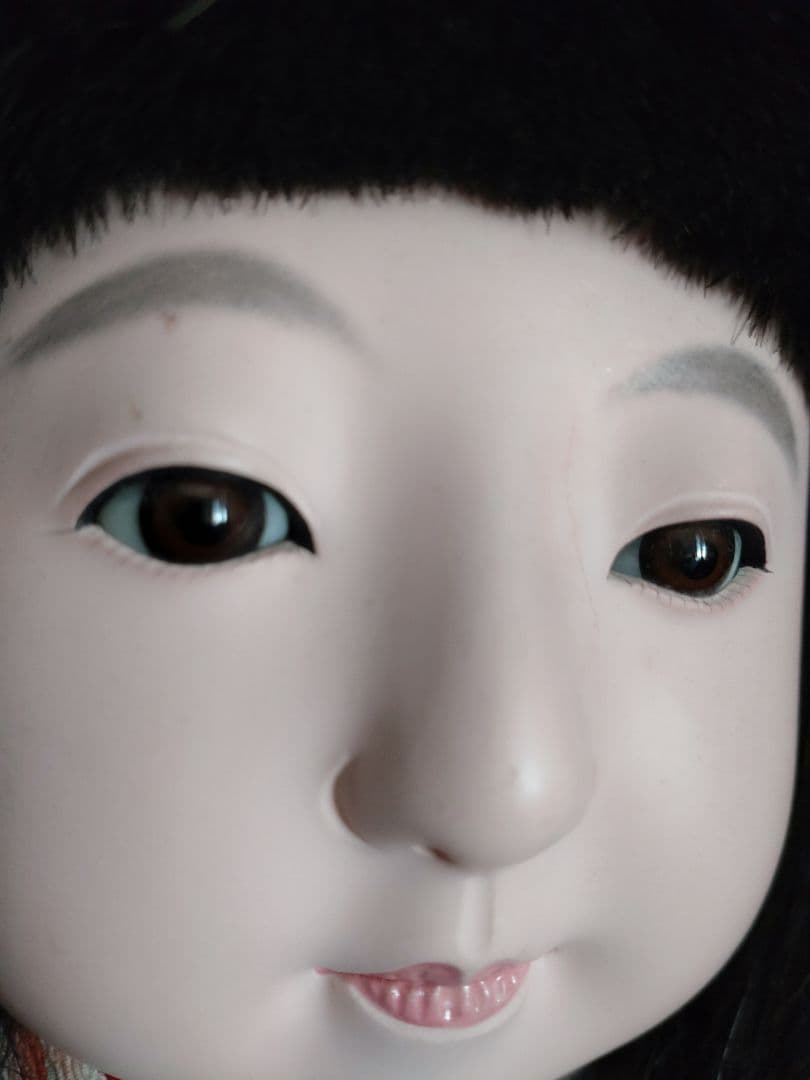 市松人形 松龍斎 太田徳久 15号 52cm 木製スタンド付き