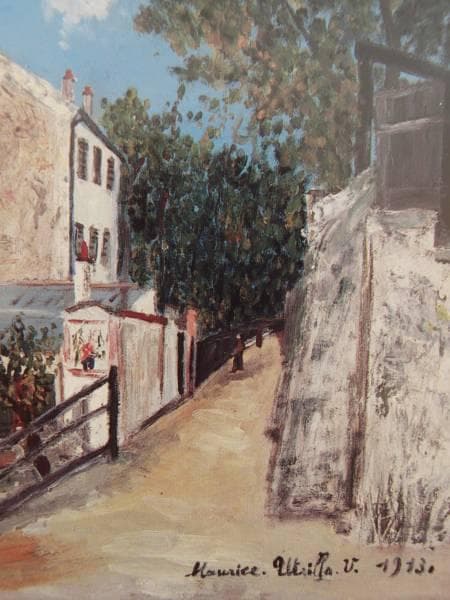 ユトリロ、ラパン・アジル、希少画集画、新品額装付