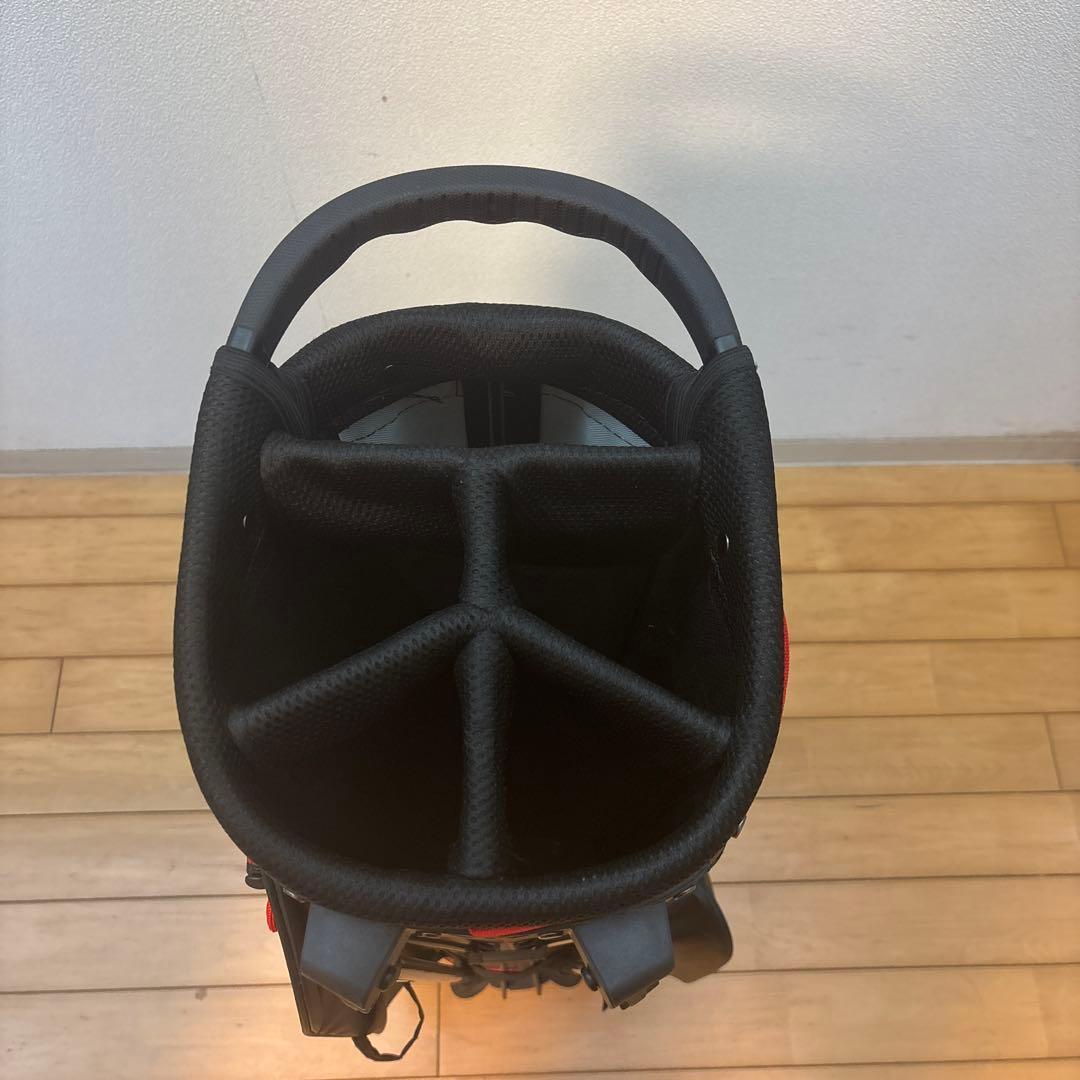 PYKES PEAK キャディバッグ 黒/赤