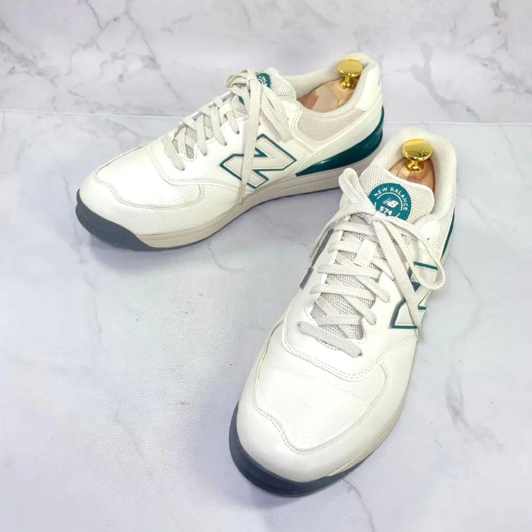 【美品・訳あり】new balance ゴルフシューズ 左27㎝ 右26.5㎝