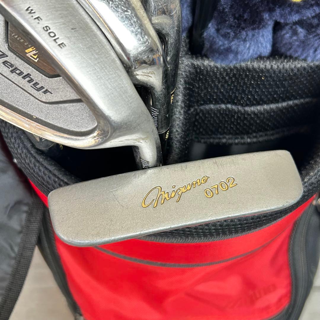 【メンズ右】ミズノ ゼファー　SR メンズゴルフセット　初心者　14本セット