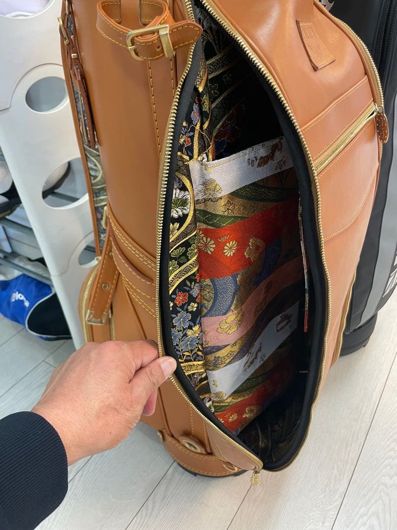 CRAZYキャメル色 ゴルフバッグ・キャディバッグ