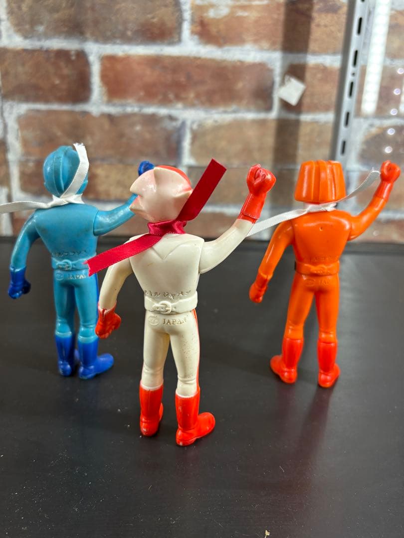 ピ*ん様 ポピー バトルフィーバーJ ソフビ　3体