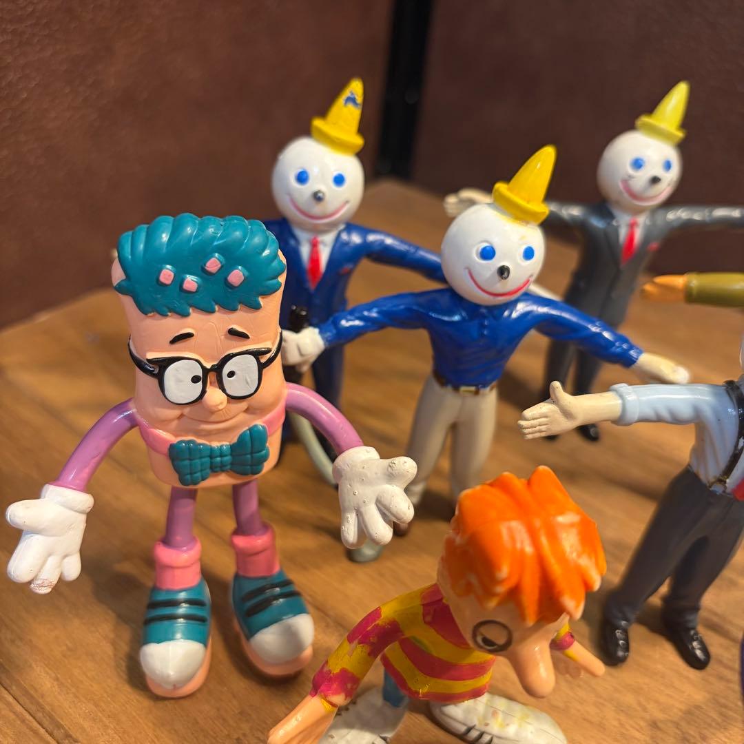 USAヴィンテージミールトイ　ジャックインザボックス　ベンダブルフィギュアセット