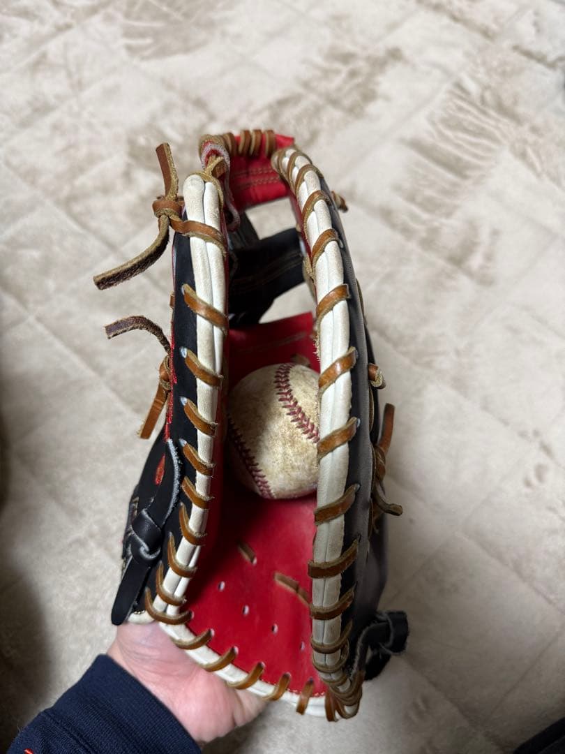 大久保グローブ　ファーストミット　軟式用　小指2仕様