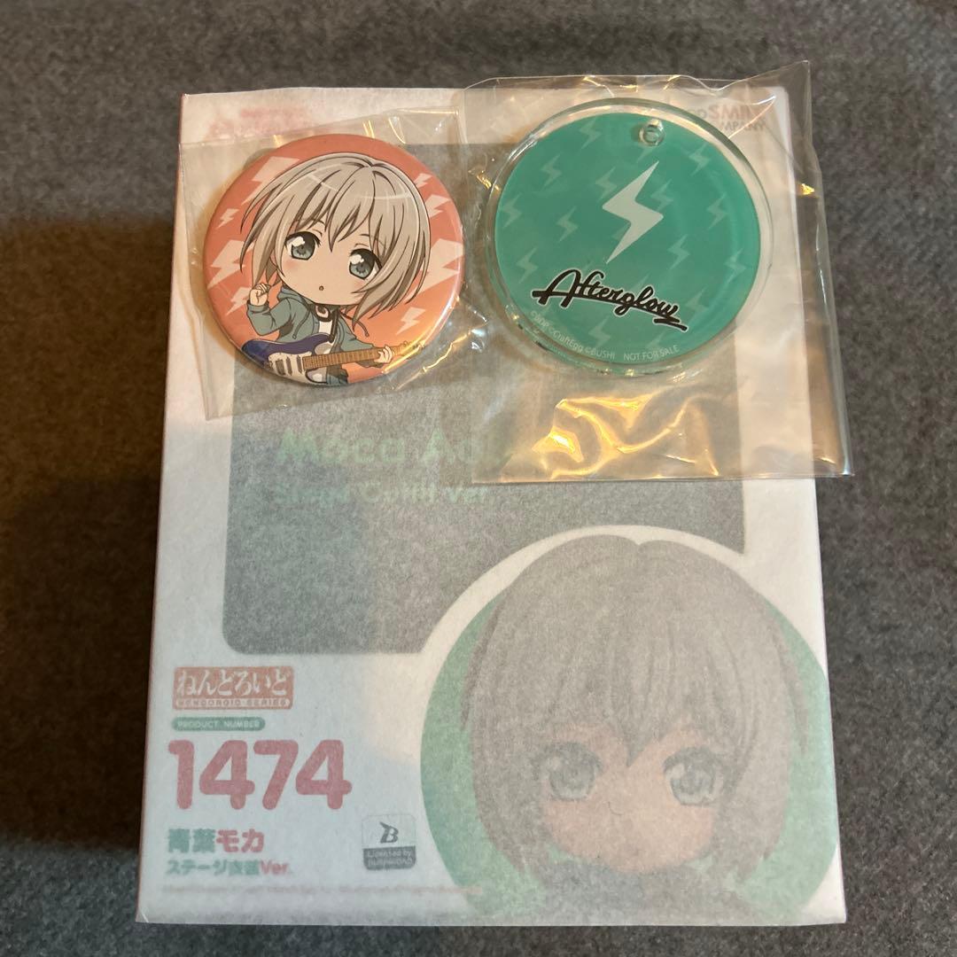 【未開封】バンドリ ねんどろいど 青葉モカ ステージ衣装 特典バッジ台座付き