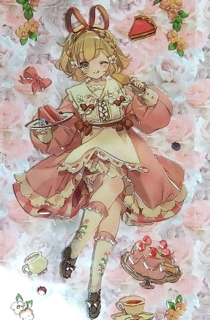 J624＃甜香满屋(水晶)Shine切り売り海外人物マステ女の子