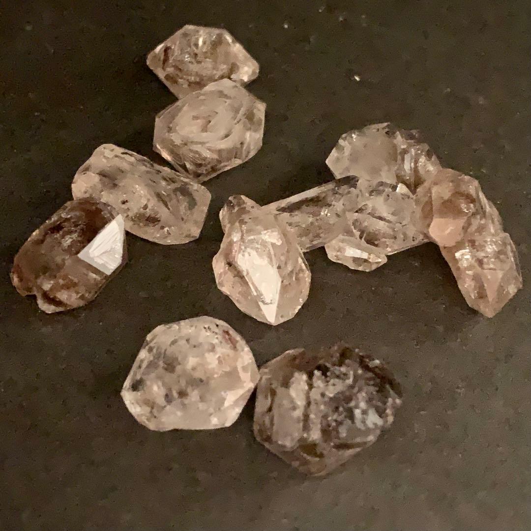 ペトロレアムクォーツ(特大)5個セットx-2/蛍光水晶