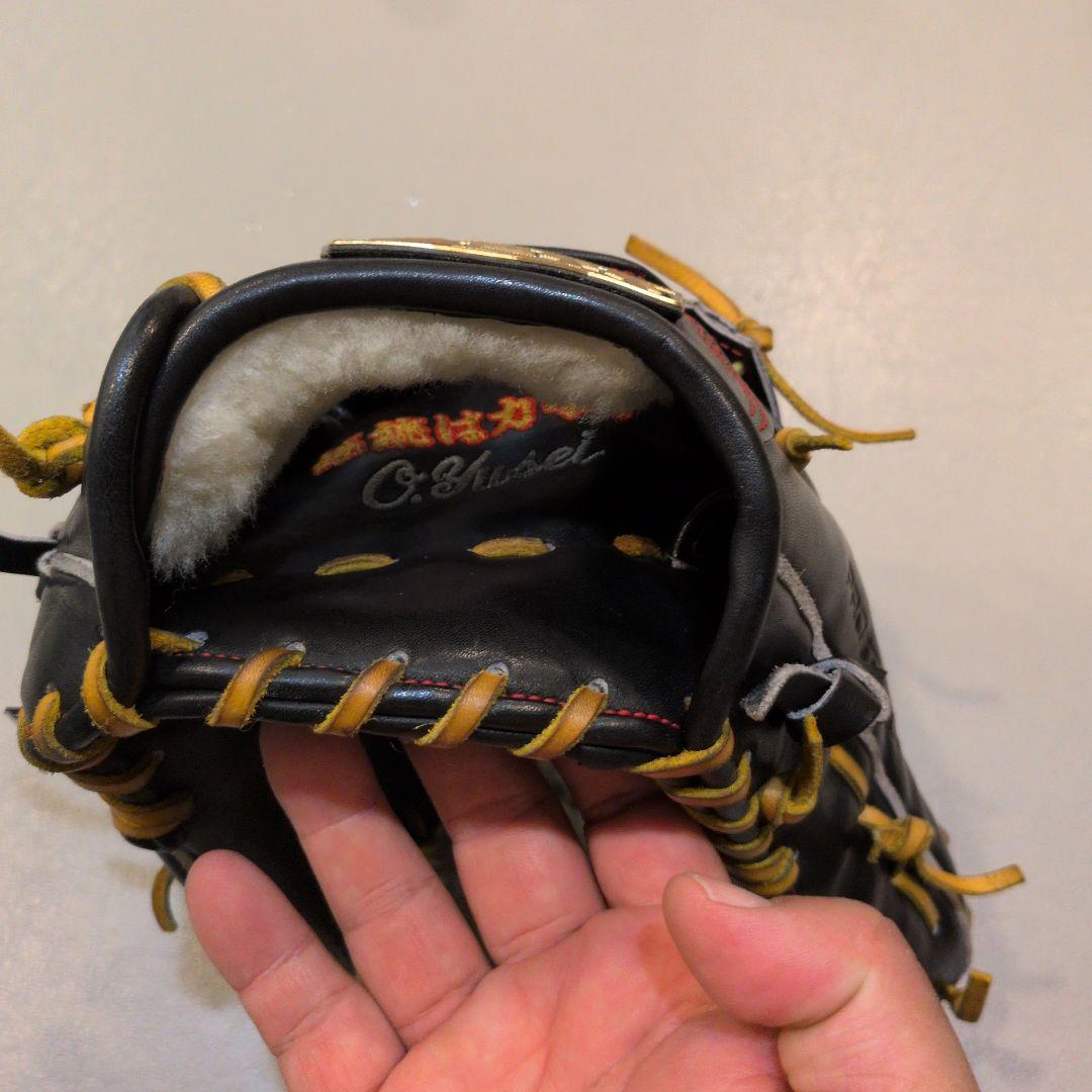 オーダーゼット 硬式グローブ 黒/黄色