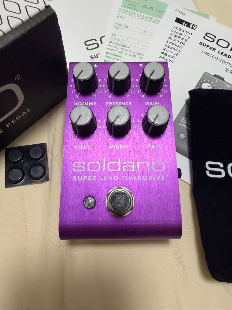 Soldano Super Lead Overdrive ギターエフェクター