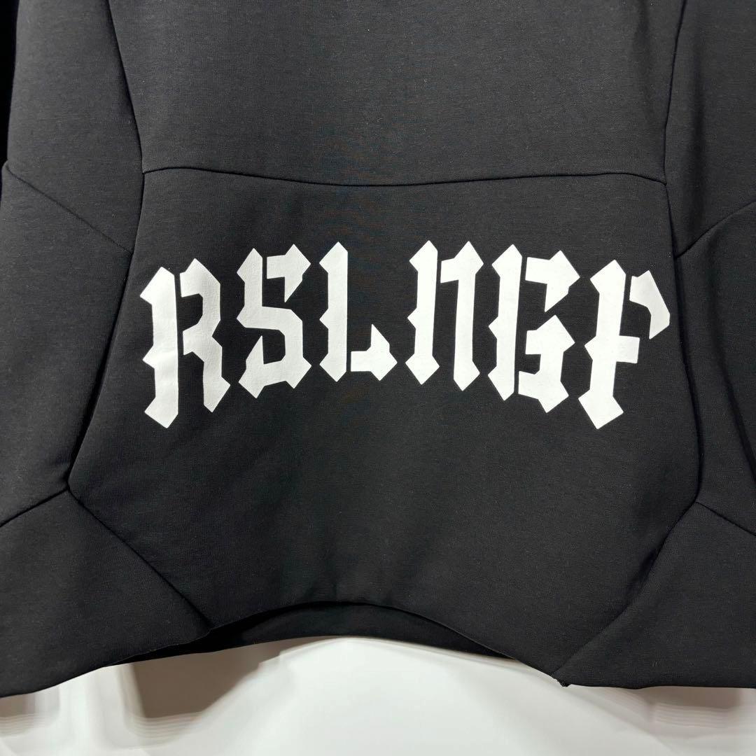 新品 ラッセルノ マスク フーディー マルチロゴ ブラック ゴルフ M