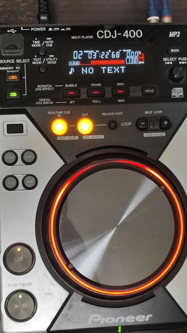 ① 込 プラッター難あり Pioneer CDJ-400 MP3プレーヤー