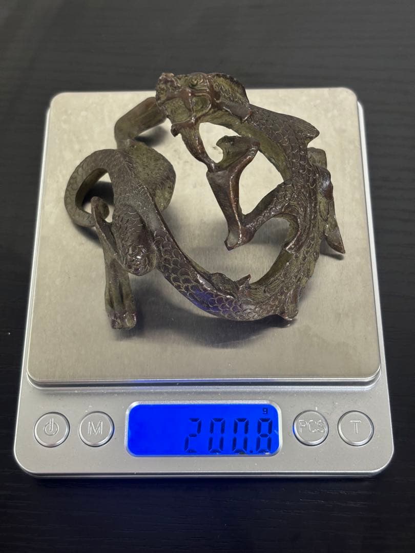 銅製品　中国　古物　龍　美術品