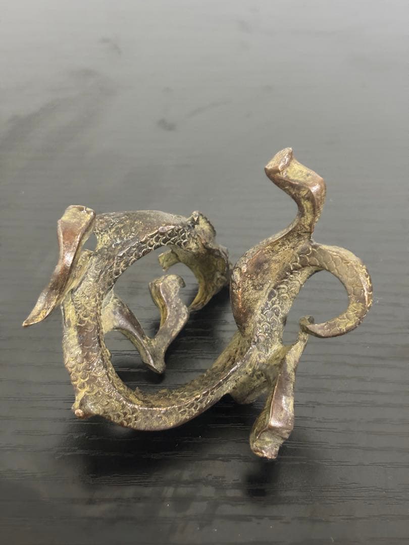 銅製品　中国　古物　龍　美術品
