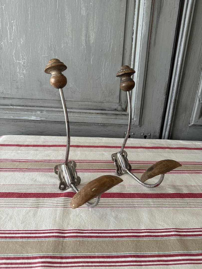 アンティーク壁掛けフック2個セット