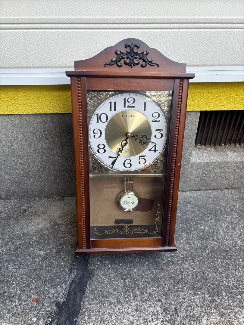 アンティーク　クラシック木製掛け時計　シチズン　CITIZEN