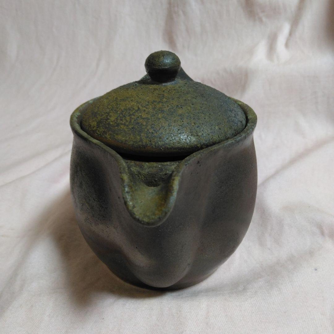 備前焼　小野田瑞穂作　備前急須