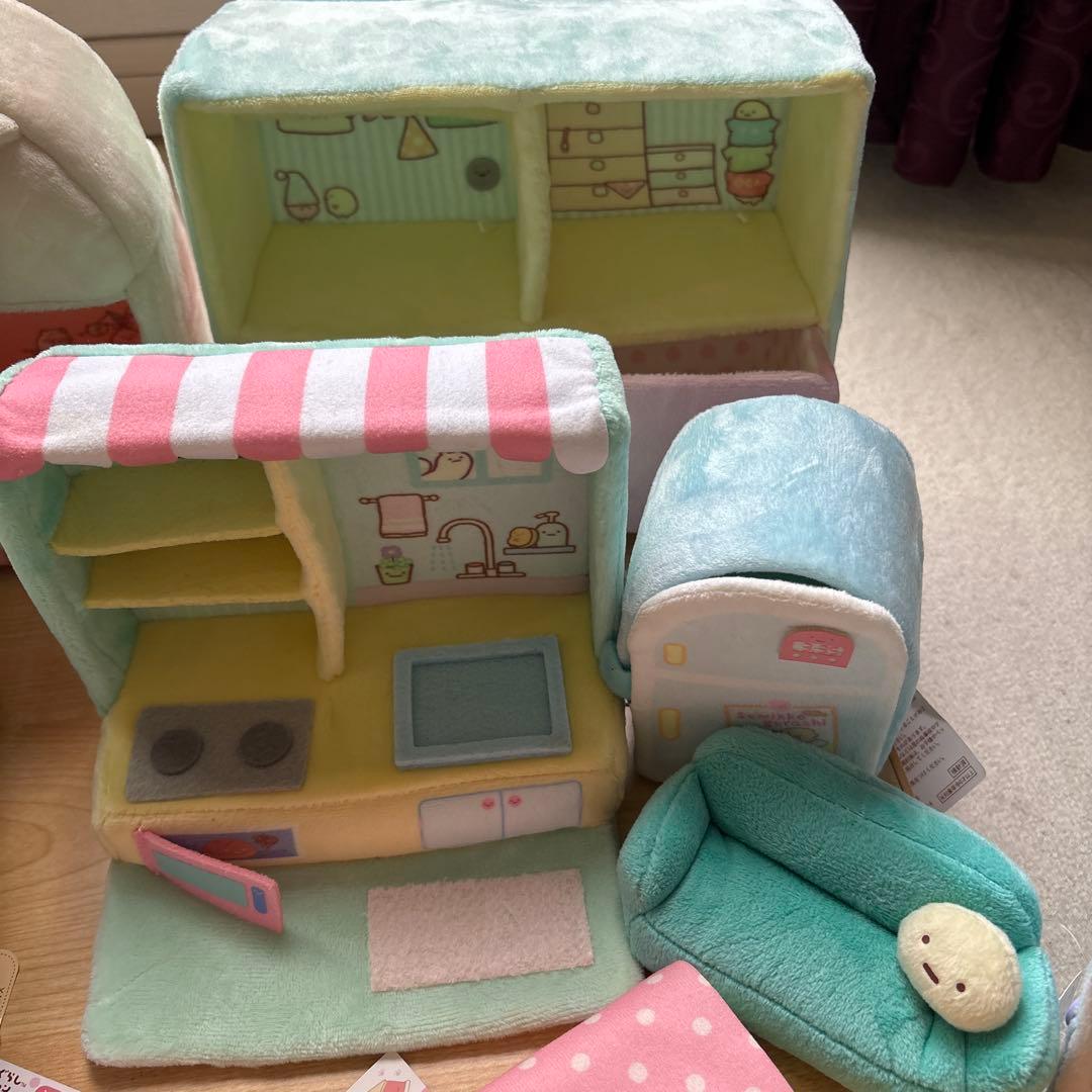 すみっコぐらし　てのりぬいぐるみ　まとめ売り　ベット　布団　こたつ