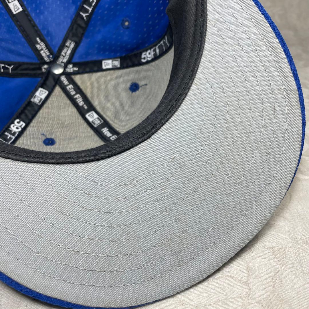 横浜ベイスターズ NEW ERA キャップ 旧ロゴ β ベータ 青色