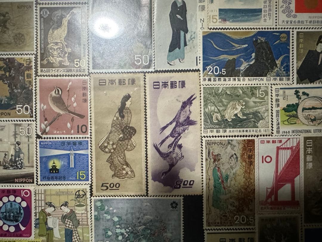日本郵便 切手額縁 アンティーク/昭和レトロ