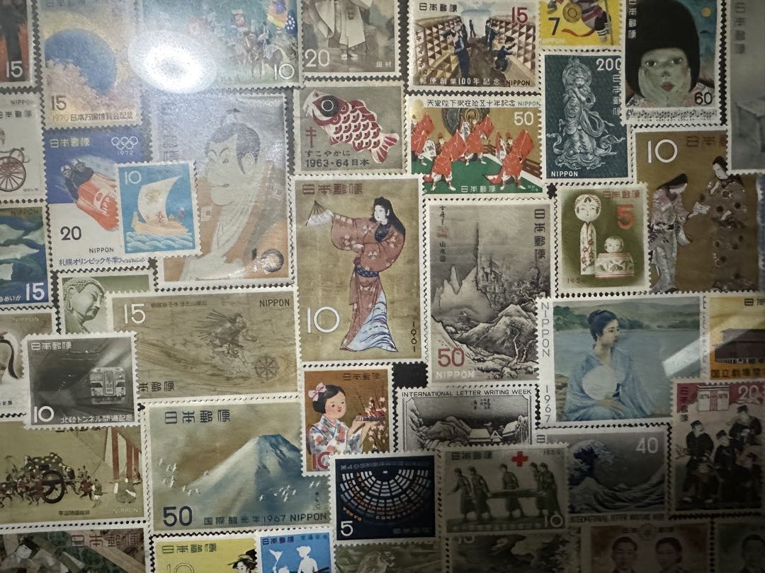 日本郵便 切手額縁 アンティーク/昭和レトロ