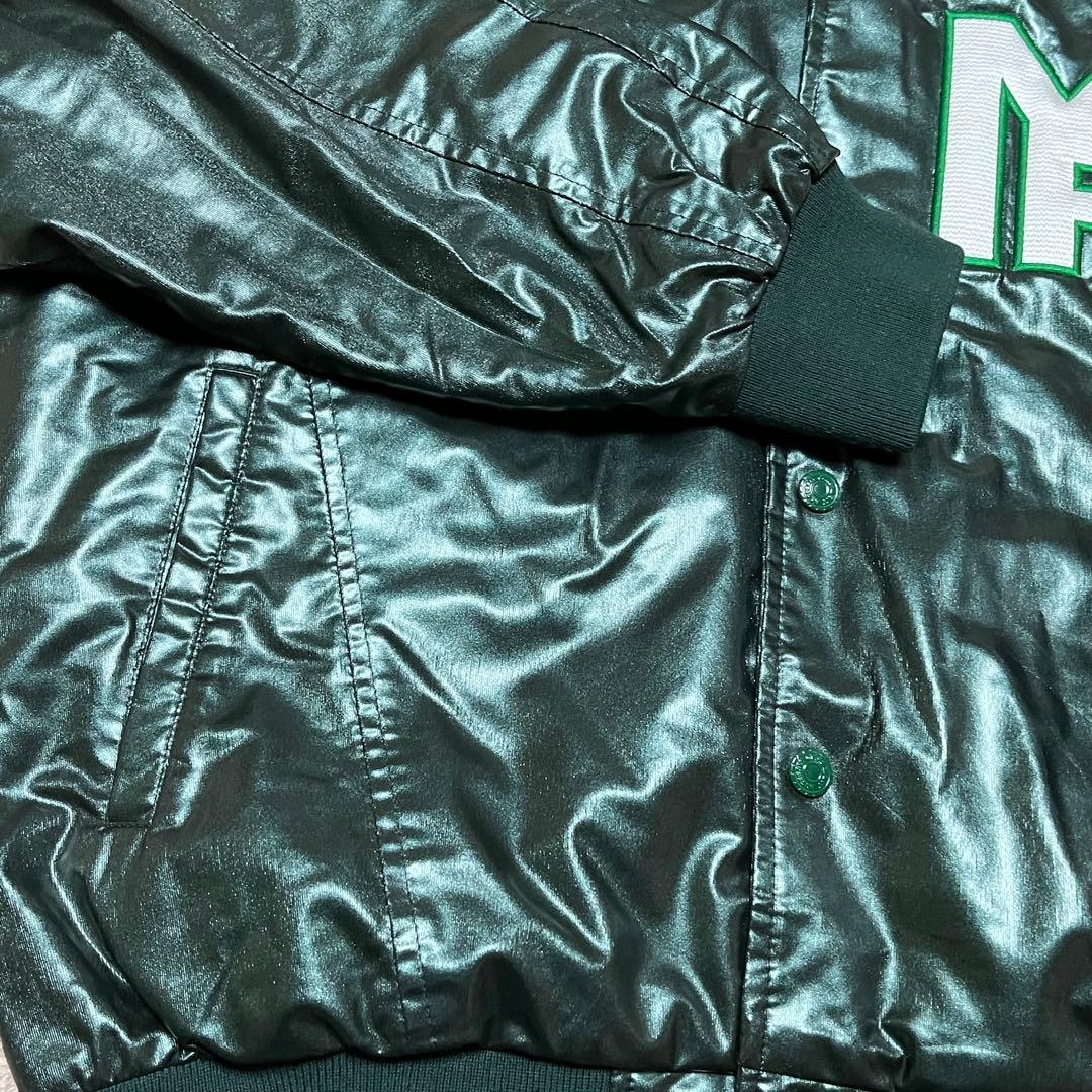 ZETT【廃版】 高校野球部 グランドコート グラコン ジャンパー 深緑 光沢