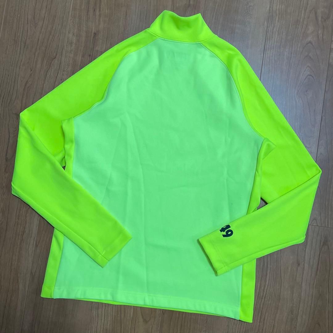 TFW49 モックネック　長袖　イエロー　S junhashimoto ゴルフ