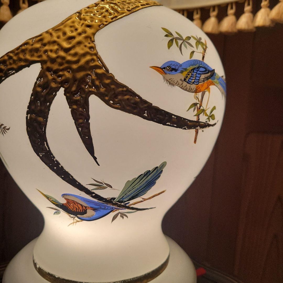 【長期保管品】スタンドライト 2灯式アンティークライト 昭和レトロ