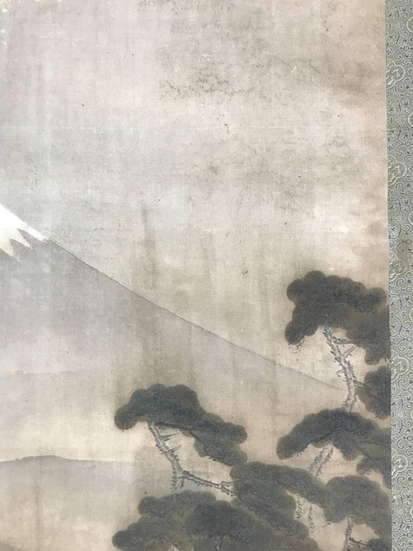 横山華山/富士山水図/山水図/掛軸/名家伝来/AE-50