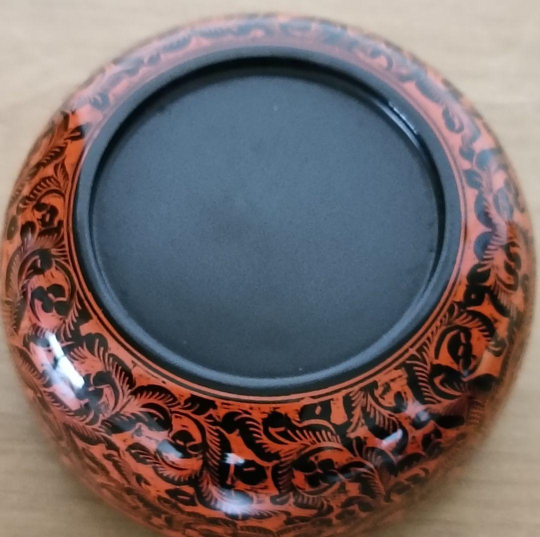 富山昇斎作 蒟醤塗 棗　共箱ウコン布付　　茶道具