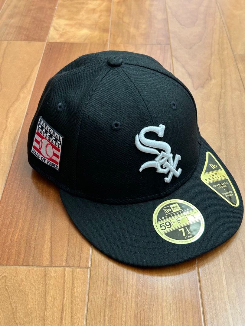 新品ホワイトソックスニューエラ59FIFTY LP 7 1/4 野球殿堂パッチ