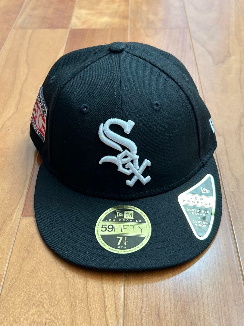 新品ホワイトソックスニューエラ59FIFTY LP 7 1/4 野球殿堂パッチ