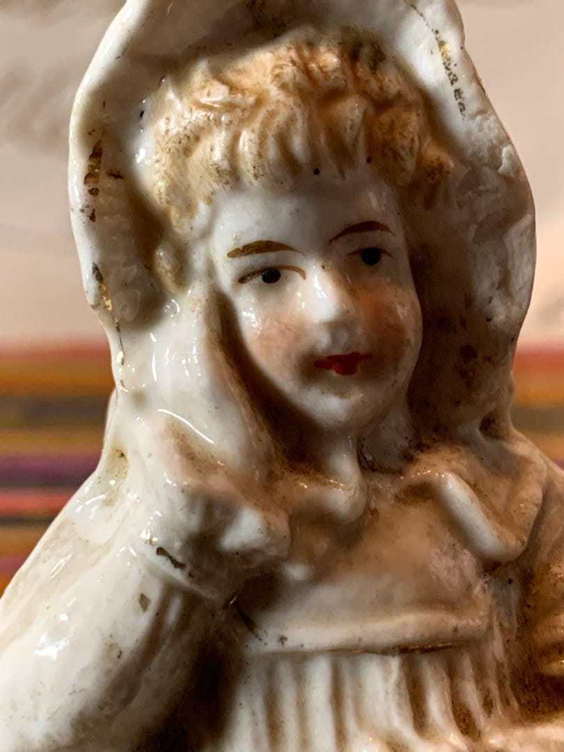 フランス製　アンティーク　ビクトリア調ペアの人形でディテールが細かく魅力的！