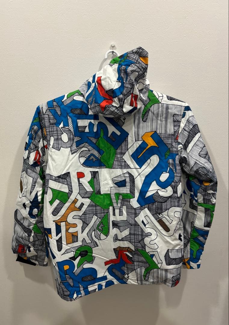 スキーウェア 上下セットL XLサイズ 総柄　スノボー ウインドブレーカー