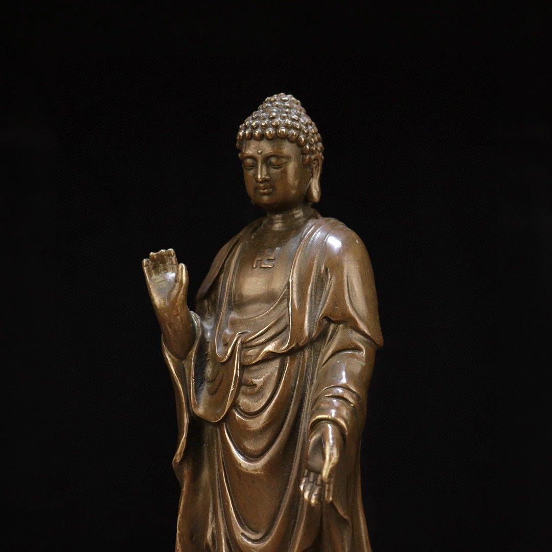 仏教美術 仏像 阿弥陀仏仏像 小仏像 銅製 銅器