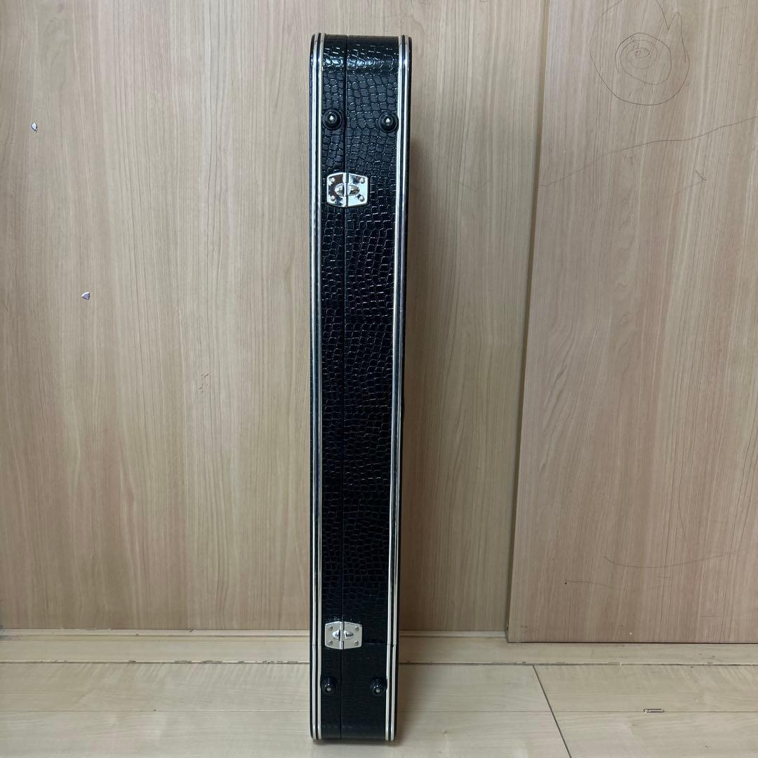 三線 沖縄 蛇皮 1枚張り ハードケース 宮古木工芸 故与儀栄功 氏