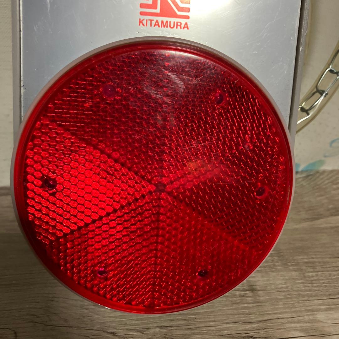 3F 【点灯確認済】キタムラ産業 LED注意灯 ラビットアイ 防犯 工事安全