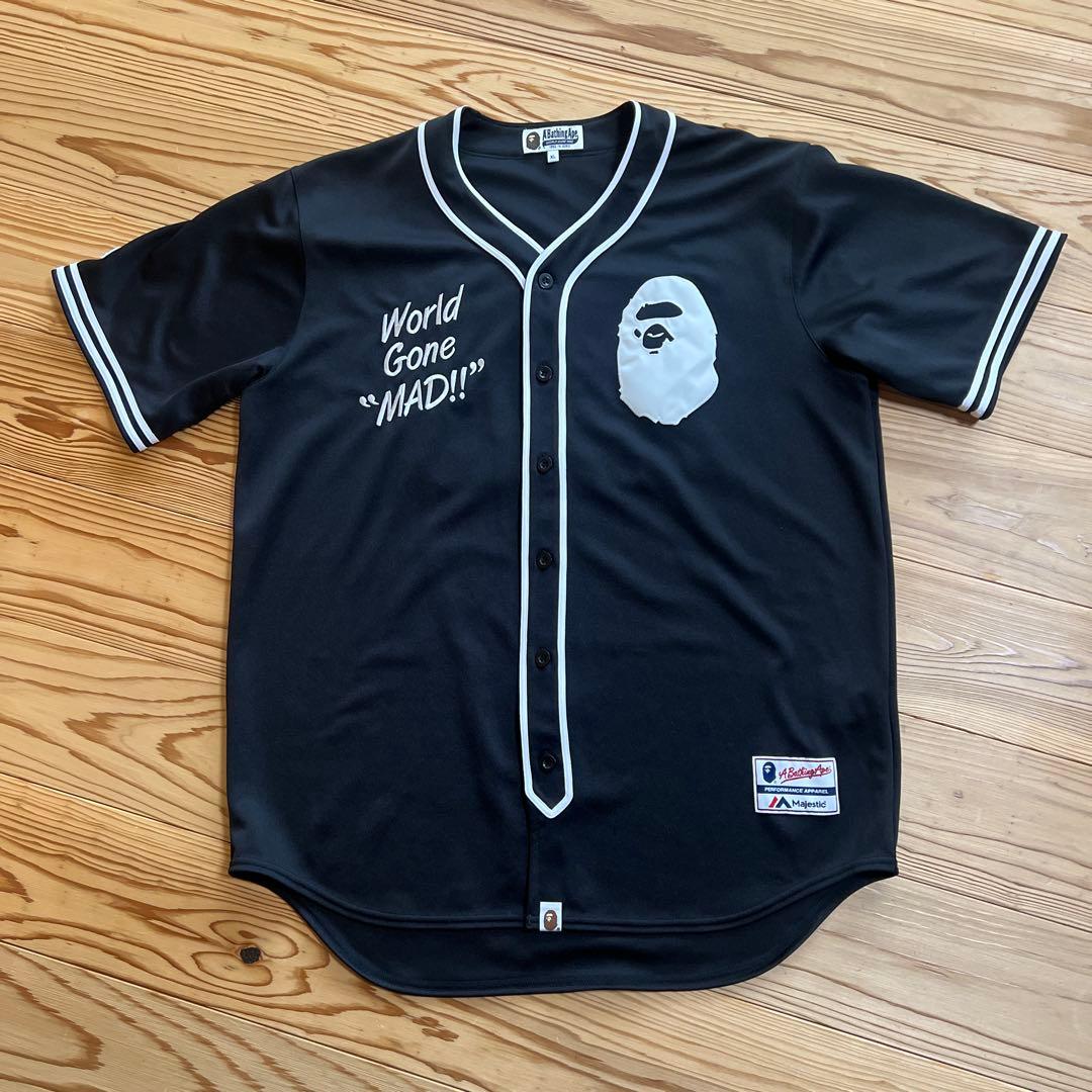A Bathing Ape ベースボールジャージ 93 Majestic