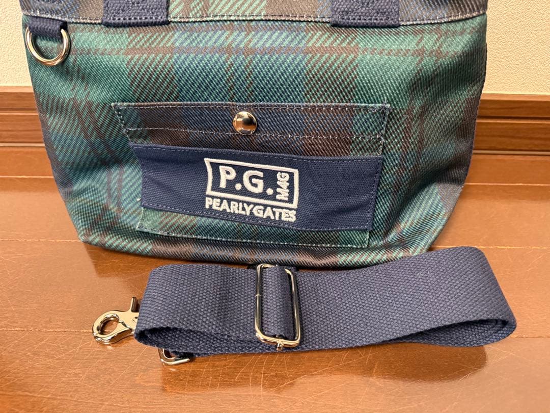 パーリーゲイツ　ブラックウォッチ柄2WAYカートバッグ　新品未使用